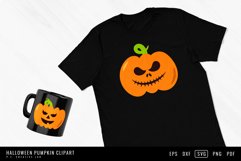 Pumpkin SVG Scary &amp; Cute Halloween Clipart Product Image 2