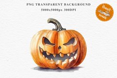Scary Halloween Pumpkin Face Spooky Clipart PNG Scrapbooking Art Tale Image Watercolor Transparent Print illustration sublimation creepy printable digital watercolor scary halloween Pumpkin face, car clipart, sublimation nursery, fall autumn