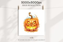 Scary Halloween Pumpkin Face Spooky Clipart PNG Scrapbooking Art Tale Image Watercolor Transparent Print illustration sublimation creepy printable digital watercolor scary halloween Pumpkin face, car clipart, sublimation nursery, fall autumn