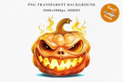 Scary Halloween Pumpkin Face Spooky Clipart PNG Scrapbooking Art Tale Image Watercolor Transparent Print illustration sublimation creepy printable digital watercolor scary halloween Pumpkin face, car clipart, sublimation nursery, fall autumn