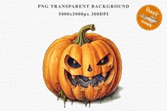 Scary Halloween Pumpkin Face Spooky Clipart PNG Scrapbooking Art Tale Image Watercolor Transparent Print illustration sublimation creepy printable digital watercolor scary halloween Pumpkin face, car clipart, sublimation nursery, fall autumn