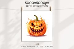 Scary Halloween Pumpkin Face Spooky Clipart PNG Scrapbooking Art Tale Image Watercolor Transparent Print illustration sublimation creepy printable digital watercolor scary halloween Pumpkin face, car clipart, sublimation nursery, fall autumn