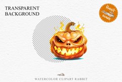 Scary Halloween Pumpkin Face Spooky Clipart PNG Scrapbooking Art Tale Image Watercolor Transparent Print illustration sublimation creepy printable digital watercolor scary halloween Pumpkin face, car clipart, sublimation nursery, fall autumn