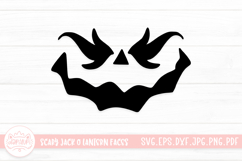 Scary Jack O Lantern Face SVG Cut File Product Image 1