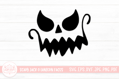 Scary Jack O Lantern Face SVG Cut File Product Image 1