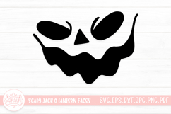 Scary Jack O Lantern Face SVG Cut File Product Image 1