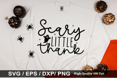 Scary little thank SVG - Halloween Design Product Image 1