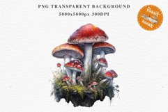 Scary Mushroom Dark Fall PNG Halloween Clipart Scrapbooking Fairy Tale Art Image Watercolor Transparent Print illustration sublimation creepy printable digital Scary clipart, spooky Pumpkin nursery, Creepy decoration art image