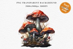 Scary Mushroom Dark Fall PNG Halloween Clipart Scrapbooking Fairy Tale Art Image Watercolor Transparent Print illustration sublimation creepy printable digital Scary clipart, spooky Pumpkin nursery, Creepy decoration art image