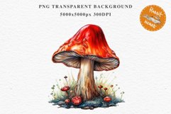 Scary Mushroom Dark Fall PNG Halloween Clipart Scrapbooking Fairy Tale Art Image Watercolor Transparent Print illustration sublimation creepy printable digital Scary clipart, spooky Pumpkin nursery, Creepy decoration art image