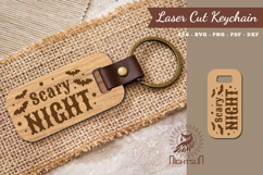 Scary Night Laser Cut Keychain Product Image 1