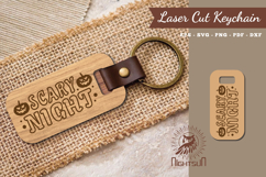 Scary Night Laser Cut Keychain Product Image 1