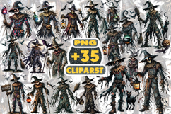 Scary Scarecrow Halloween Sublimation PNG | Creepy Horror Product Image 1