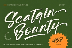 Scatqin Bounty - Bold Brush Font Script Product Image 1