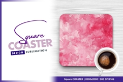 Watercolor square coaster png Product Image 1