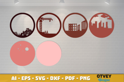 Construction Scene Layered Lasercut Product Image 3