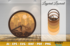 Construction Scene Layered Lasercut Product Image 1