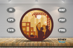 Construction Scene Layered Lasercut Product Image 1