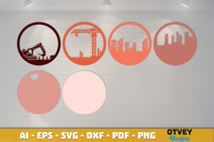 Construction Scene Layered Lasercut Product Image 2