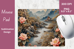 Landscape Sublimation PNG for Mouse Pad 3 Product Image 1