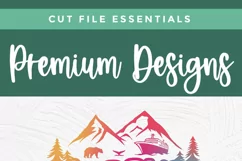 Elevate your craft with this Alaska Family Trip SVG. Design shirts and totes with stunning images of Family Trip ships, mountains, trees, bear, and whale tails.