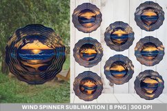 Wind Spinner Beach Paper Quilling | Sublimation Spinner Product Image 1