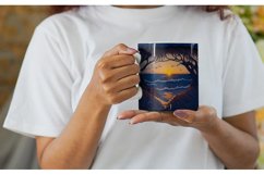 Beach Paper Quilling Mug sublimation design Product Image 2