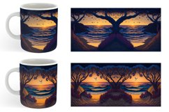 Beach Paper Quilling Mug sublimation design Product Image 5
