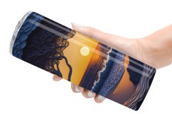 Beach Paper Quilling Tumbler Sublimation Wrap Product Image 6