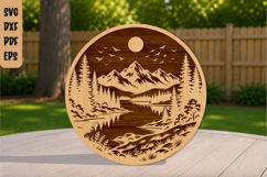Scenic Nature Laser Cut File Product Image 1