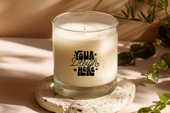 Scented Soy Candle Mockup, Canva Candle Customizable Mockup, Product Image 1
