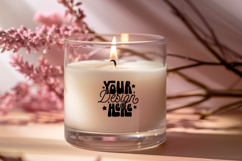 Scented Soy Candle Mockup, Canva Candle Customizable Mockup, Product Image 1