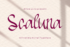Scaluna - A Friendly Script Font Product Image 1