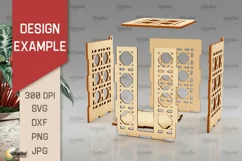 Wooden Mug Gift Box Laser Cut. Wooden Mug Box SVG Product Image 2