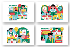 10 School Vector Illustration Product Image 2