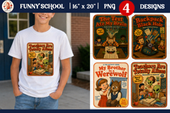 Funny school sublimation PNG, kids t-shirts, back to school Product Image 1