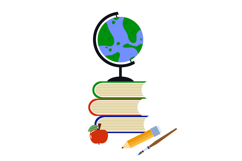 9 Cute Goose &amp; Education Cartoon Clipart Set Product Image 9