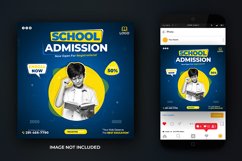 School Admission Instagram and Facebook Post Design Template Product Image 2