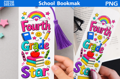 Fourth Grade Star | School Bookmark Sublimation Product Image 1