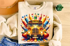School Bus Sublimation, School Bus Png, School Bus Driver Product Image 2