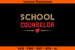 School Counselor Heart SVG Design Product Image 1