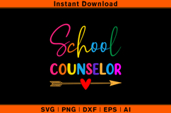 Colorful School Counselor SVG Design Product Image 1