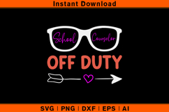 School Counselor Off Duty SVG Product Image 1