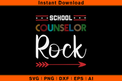 School Counselor Rock SVG Design Product Image 1