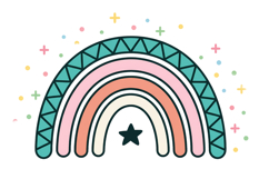 School Decor Rainbow Png| School Supplies Png Product Image 1