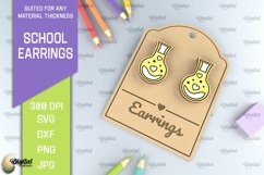 School Earrings Laser Cut Bundle. Teardrop Earrings SVG Product Image 11