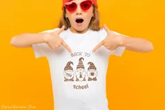 Back to school quote with gnomes clipart