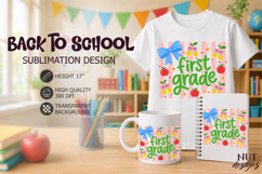 First Grade Back To School, Coquette School grade First day Product Image 1