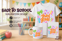 Third Grade Back To School, Coquette School grade First day Product Image 1