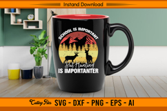 School Important But Hunting Importanter SVG Funny Product Image 3